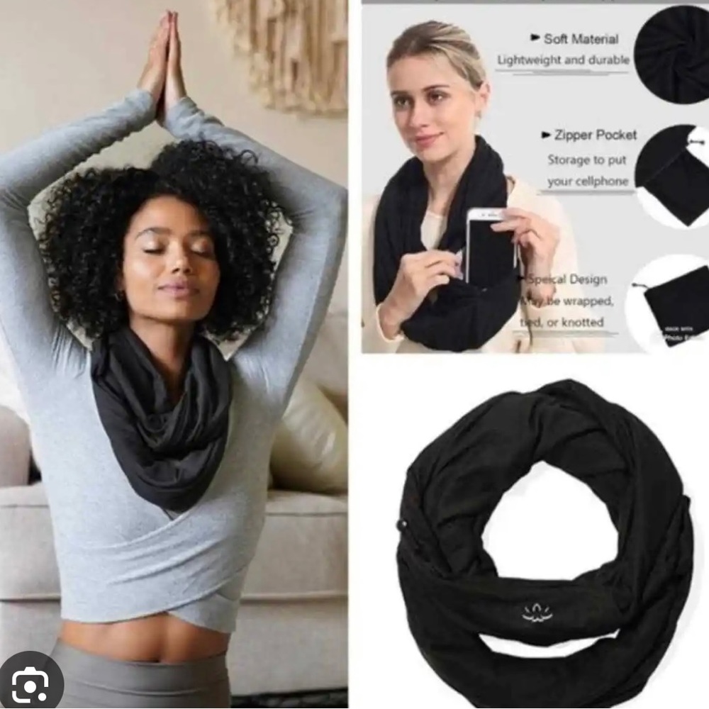 Beyond Yoga Hidden pocket Infinity Scarf